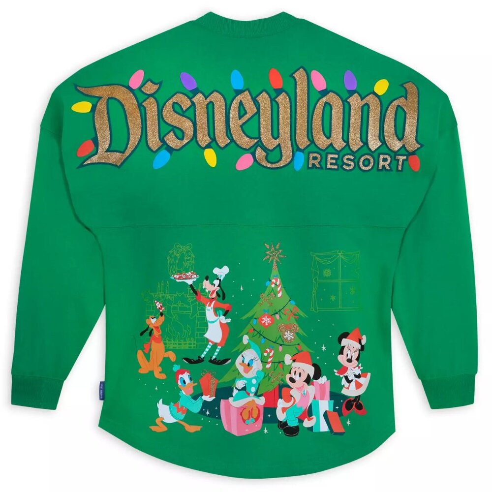 Disneyland NWT XL Classic Christmas Mickey Holiday Spirit Jersey Adult NEW